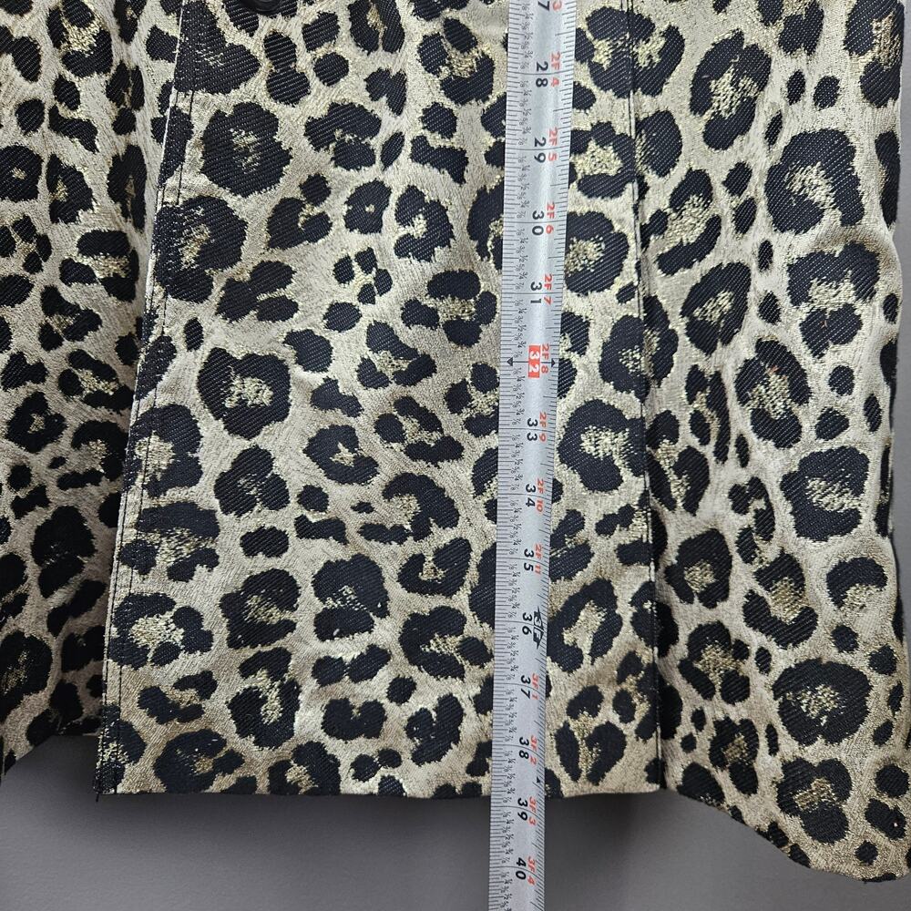 Alice + Olivia Charla Leopard Trench Size Large - Picture 5 of 7